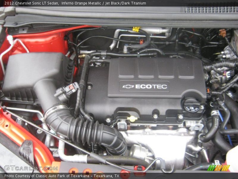  2012 Sonic LT Sedan Engine - 1.4 Liter DI Turbocharged DOHC 16-Valve VVT 4 Cylinder