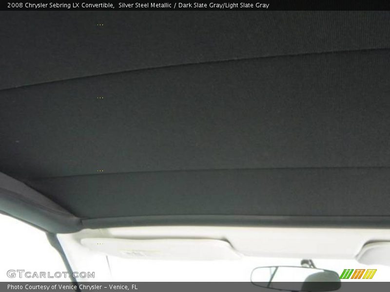 Silver Steel Metallic / Dark Slate Gray/Light Slate Gray 2008 Chrysler Sebring LX Convertible