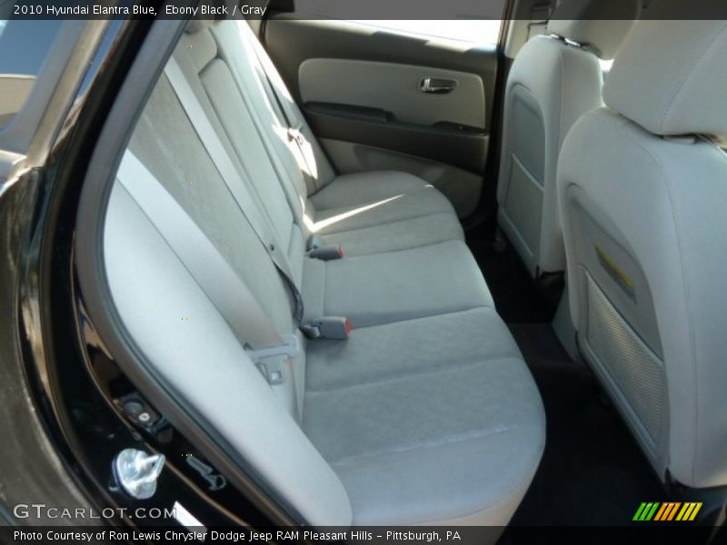 Ebony Black / Gray 2010 Hyundai Elantra Blue