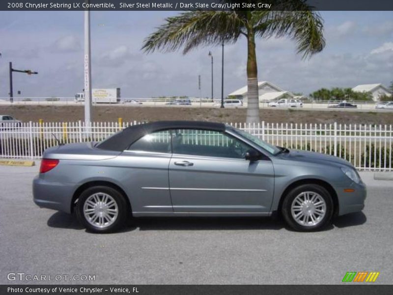Silver Steel Metallic / Dark Slate Gray/Light Slate Gray 2008 Chrysler Sebring LX Convertible