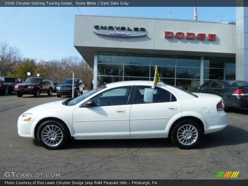 Stone White / Dark Slate Gray 2006 Chrysler Sebring Touring Sedan