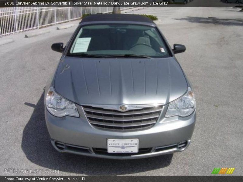 Silver Steel Metallic / Dark Slate Gray/Light Slate Gray 2008 Chrysler Sebring LX Convertible