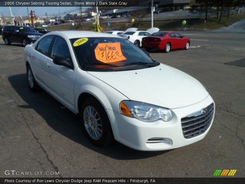 Stone White / Dark Slate Gray 2006 Chrysler Sebring Touring Sedan