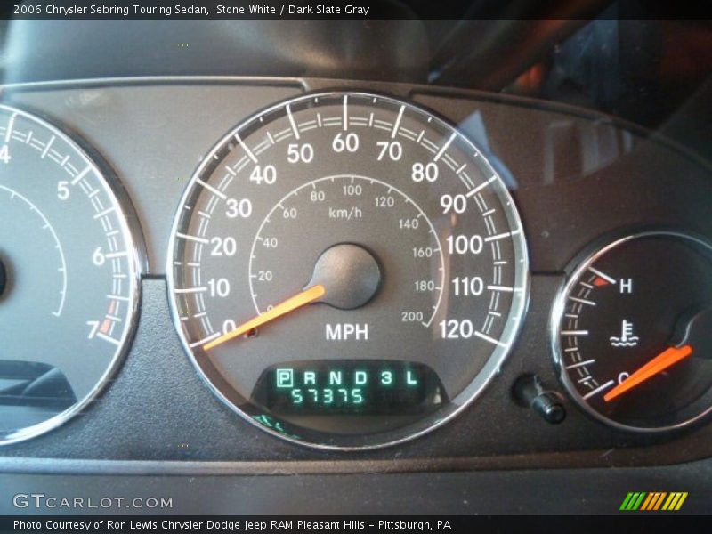 Stone White / Dark Slate Gray 2006 Chrysler Sebring Touring Sedan