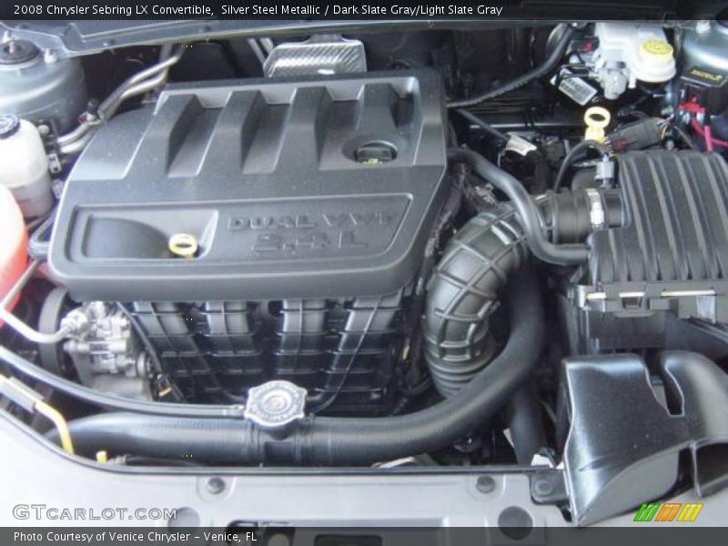 Silver Steel Metallic / Dark Slate Gray/Light Slate Gray 2008 Chrysler Sebring LX Convertible