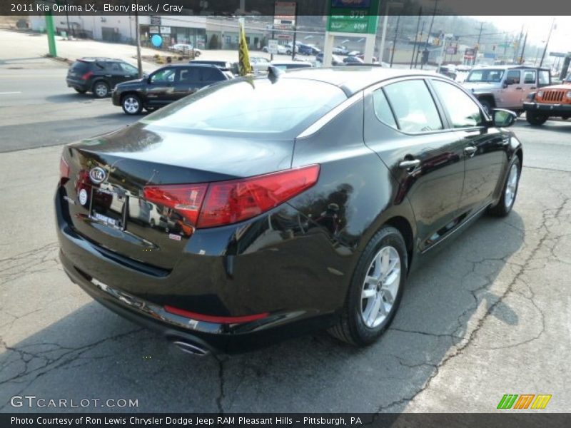 Ebony Black / Gray 2011 Kia Optima LX