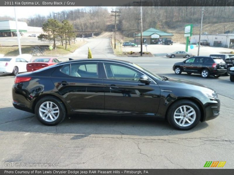 Ebony Black / Gray 2011 Kia Optima LX