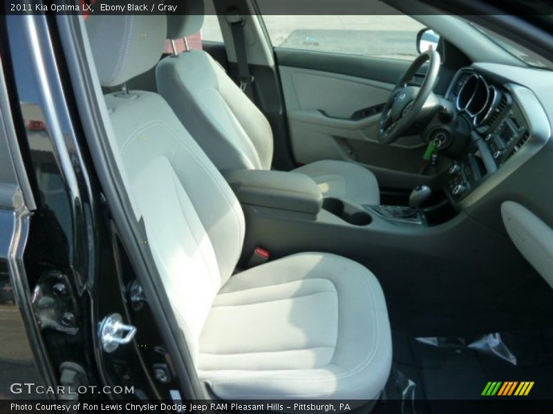 Ebony Black / Gray 2011 Kia Optima LX