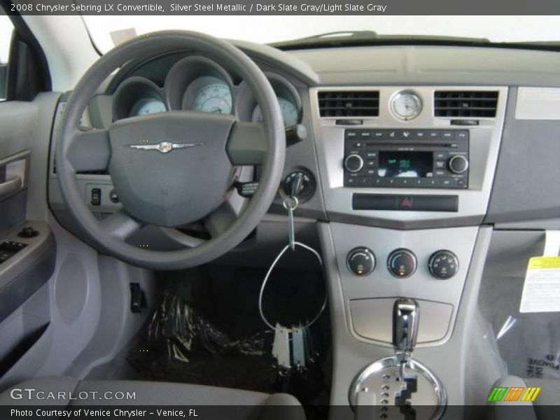 Silver Steel Metallic / Dark Slate Gray/Light Slate Gray 2008 Chrysler Sebring LX Convertible