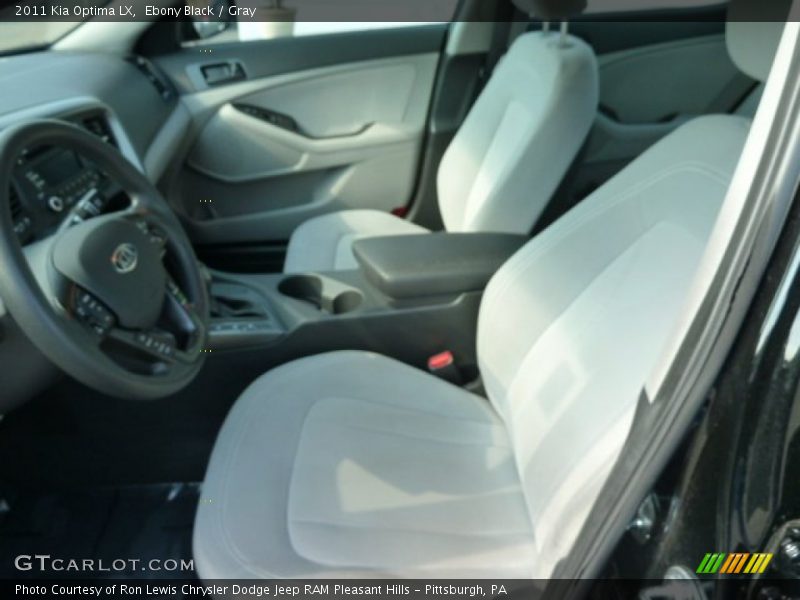 Ebony Black / Gray 2011 Kia Optima LX