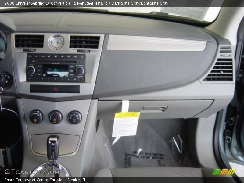 Silver Steel Metallic / Dark Slate Gray/Light Slate Gray 2008 Chrysler Sebring LX Convertible