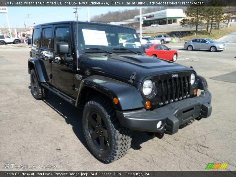 Front 3/4 View of 2012 Wrangler Unlimited Call of Duty: MW3 Edition 4x4