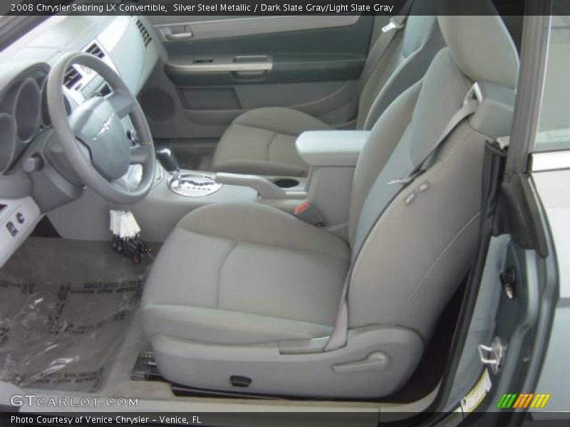 Silver Steel Metallic / Dark Slate Gray/Light Slate Gray 2008 Chrysler Sebring LX Convertible