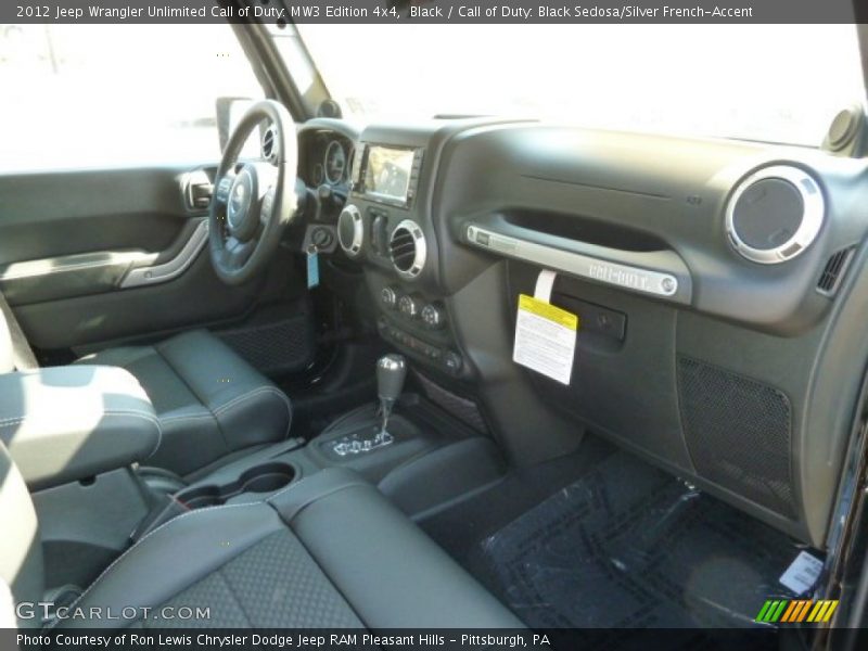 Dashboard of 2012 Wrangler Unlimited Call of Duty: MW3 Edition 4x4