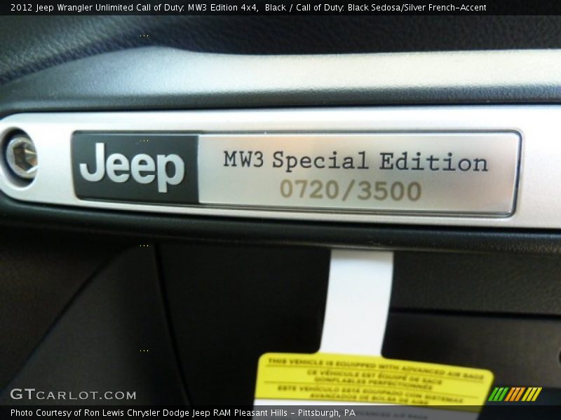 MW3 Special Edition - 2012 Jeep Wrangler Unlimited Call of Duty: MW3 Edition 4x4