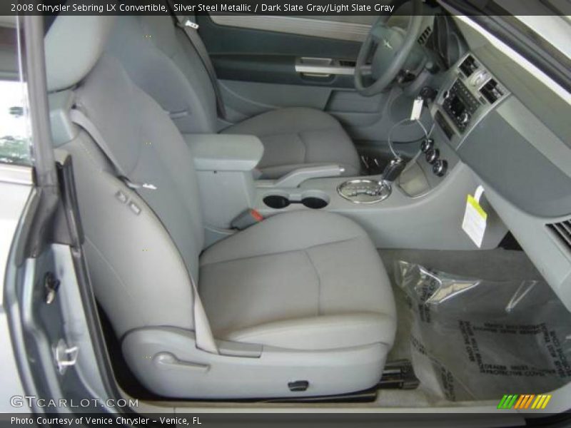 Silver Steel Metallic / Dark Slate Gray/Light Slate Gray 2008 Chrysler Sebring LX Convertible