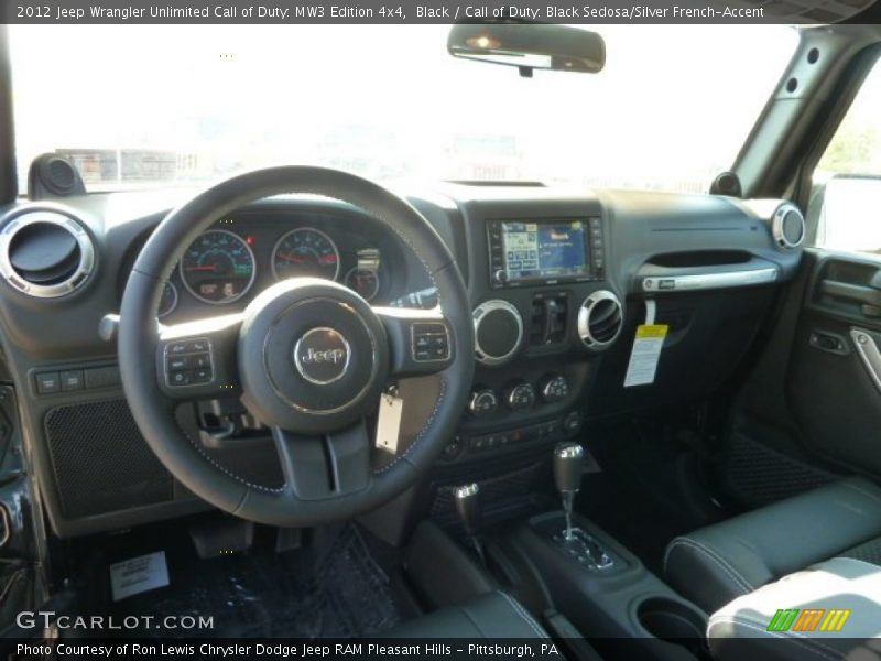 Dashboard of 2012 Wrangler Unlimited Call of Duty: MW3 Edition 4x4