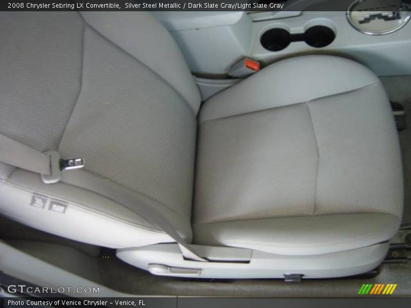 Silver Steel Metallic / Dark Slate Gray/Light Slate Gray 2008 Chrysler Sebring LX Convertible