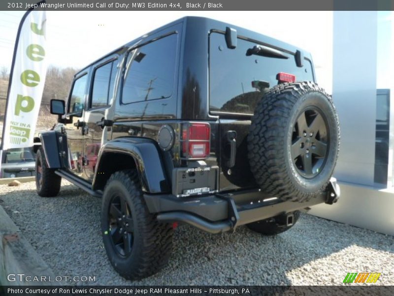 Black / Black 2012 Jeep Wrangler Unlimited Call of Duty: MW3 Edition 4x4