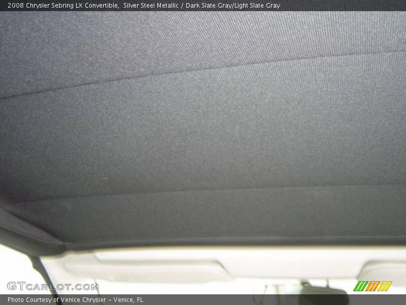 Silver Steel Metallic / Dark Slate Gray/Light Slate Gray 2008 Chrysler Sebring LX Convertible