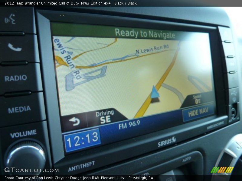 Navigation of 2012 Wrangler Unlimited Call of Duty: MW3 Edition 4x4