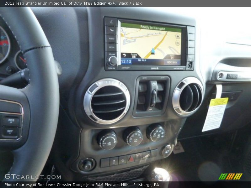 Controls of 2012 Wrangler Unlimited Call of Duty: MW3 Edition 4x4