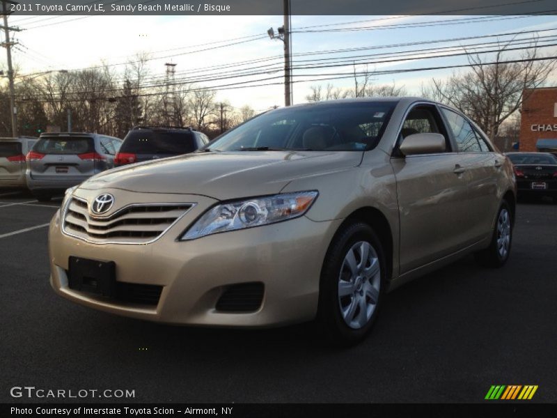 Sandy Beach Metallic / Bisque 2011 Toyota Camry LE