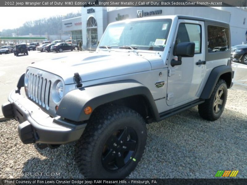 Bright Silver Metallic / Call of Duty: Black Sedosa/Silver French-Accent 2012 Jeep Wrangler Call of Duty: MW3 Edition 4x4