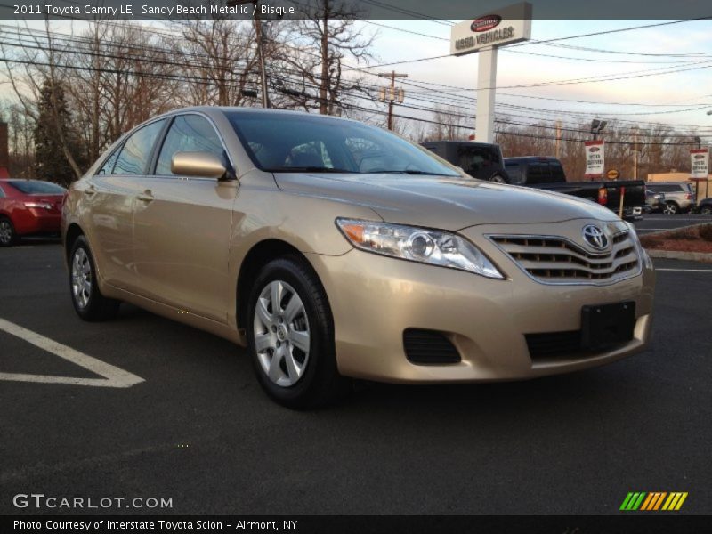 Sandy Beach Metallic / Bisque 2011 Toyota Camry LE