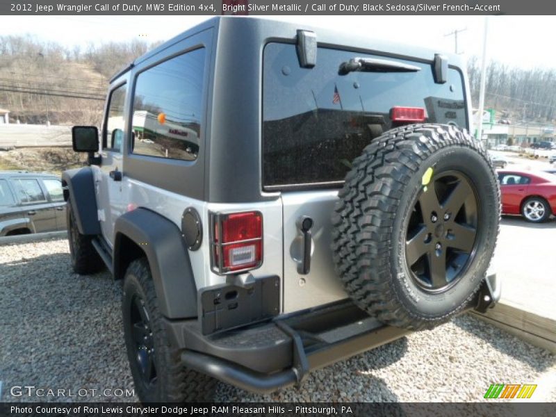 Bright Silver Metallic / Call of Duty: Black Sedosa/Silver French-Accent 2012 Jeep Wrangler Call of Duty: MW3 Edition 4x4