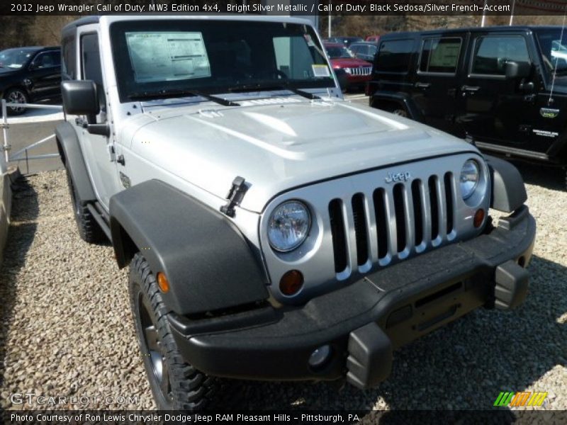 Bright Silver Metallic / Call of Duty: Black Sedosa/Silver French-Accent 2012 Jeep Wrangler Call of Duty: MW3 Edition 4x4