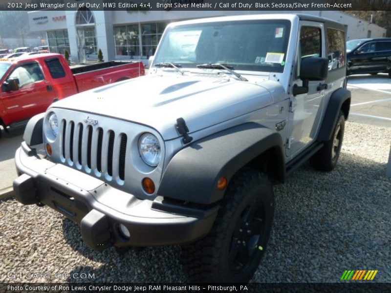 Bright Silver Metallic / Call of Duty: Black Sedosa/Silver French-Accent 2012 Jeep Wrangler Call of Duty: MW3 Edition 4x4