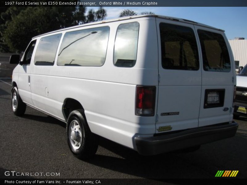 Oxford White / Medium Graphite 1997 Ford E Series Van E350 Extended Passenger