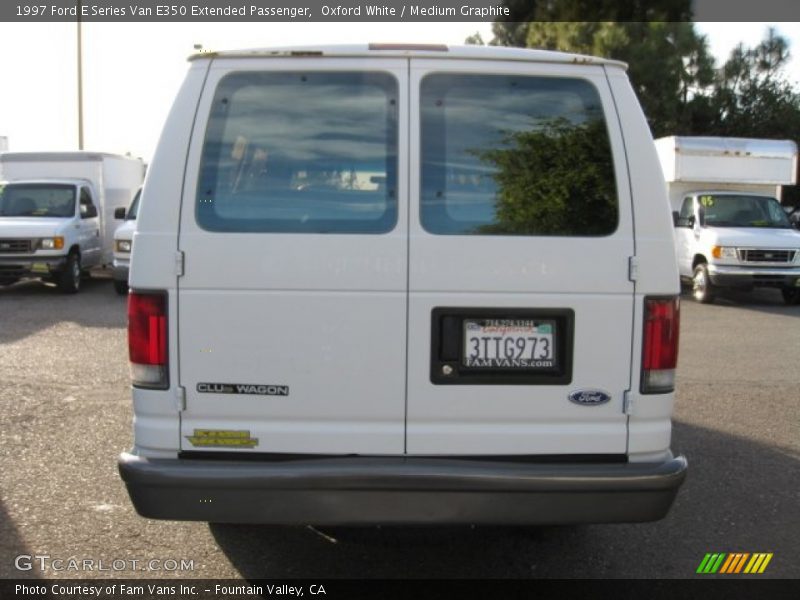 Oxford White / Medium Graphite 1997 Ford E Series Van E350 Extended Passenger