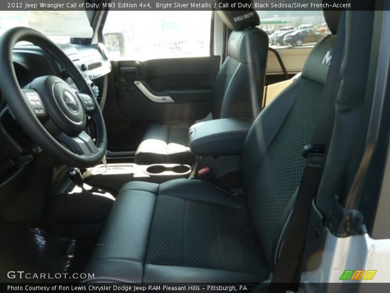 Bright Silver Metallic / Call of Duty: Black Sedosa/Silver French-Accent 2012 Jeep Wrangler Call of Duty: MW3 Edition 4x4