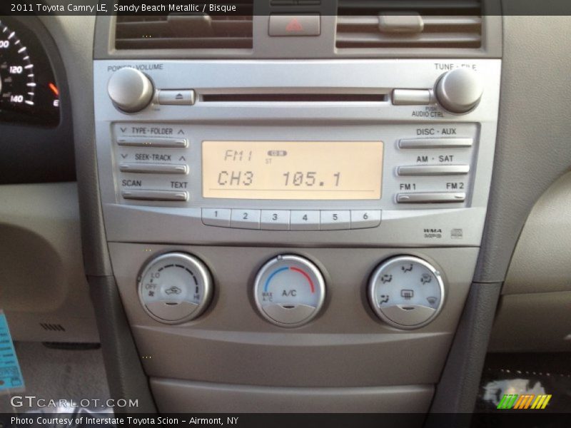 Sandy Beach Metallic / Bisque 2011 Toyota Camry LE