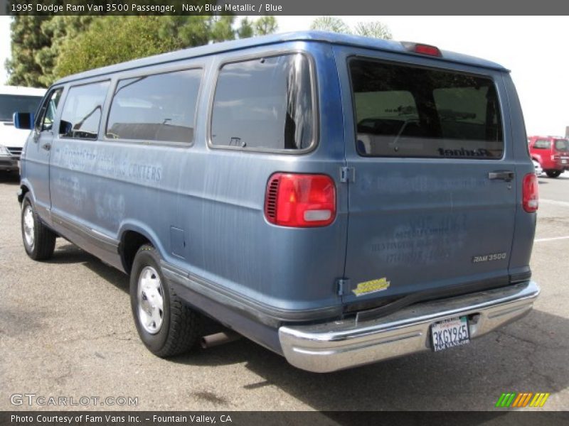 Navy Blue Metallic / Blue 1995 Dodge Ram Van 3500 Passenger