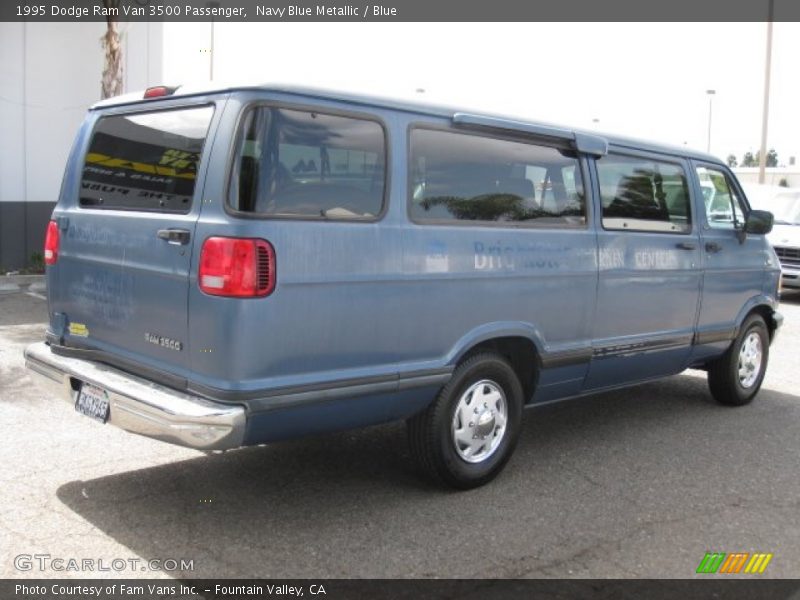Navy Blue Metallic / Blue 1995 Dodge Ram Van 3500 Passenger
