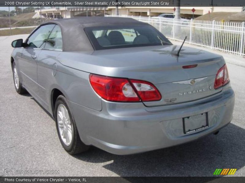 Silver Steel Metallic / Dark Slate Gray/Light Slate Gray 2008 Chrysler Sebring LX Convertible