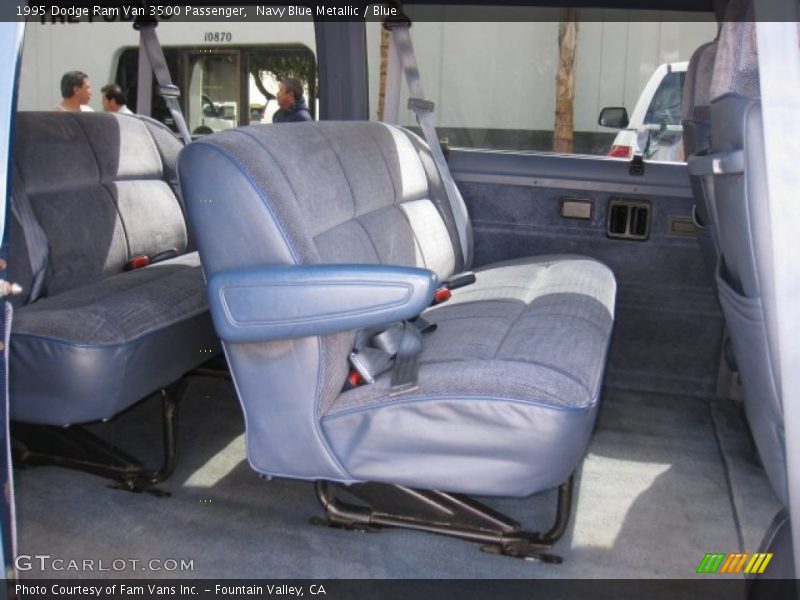 Navy Blue Metallic / Blue 1995 Dodge Ram Van 3500 Passenger