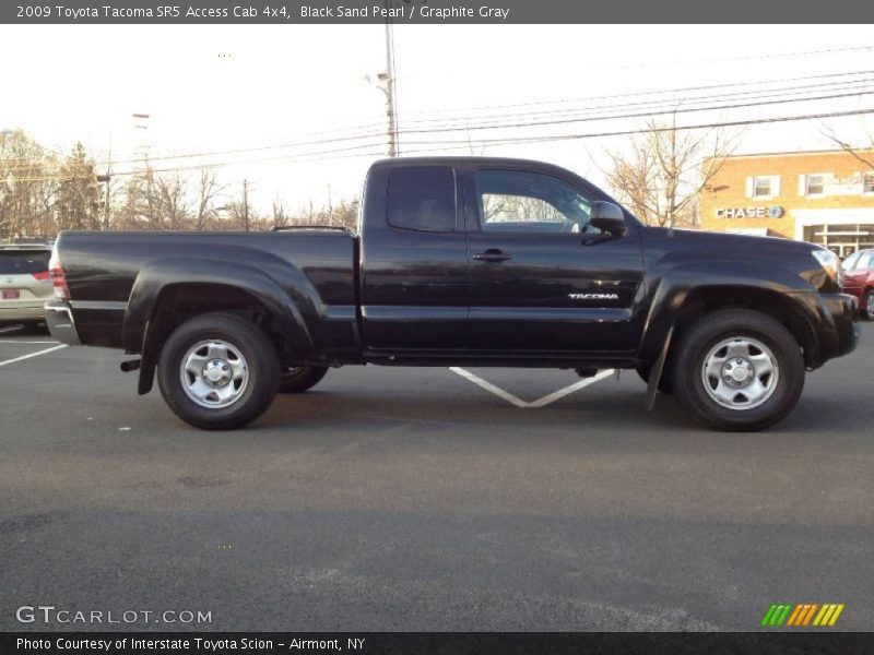 Black Sand Pearl / Graphite Gray 2009 Toyota Tacoma SR5 Access Cab 4x4