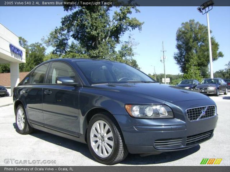 Barents Blue Metallic / Taupe/Light Taupe 2005 Volvo S40 2.4i