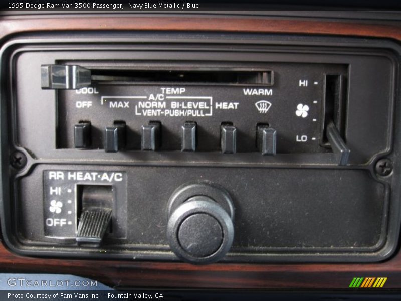 Controls of 1995 Ram Van 3500 Passenger