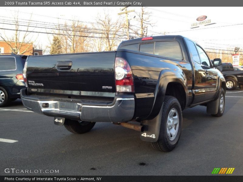 Black Sand Pearl / Graphite Gray 2009 Toyota Tacoma SR5 Access Cab 4x4