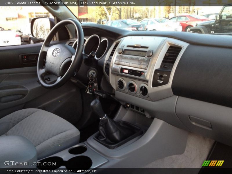 Black Sand Pearl / Graphite Gray 2009 Toyota Tacoma SR5 Access Cab 4x4