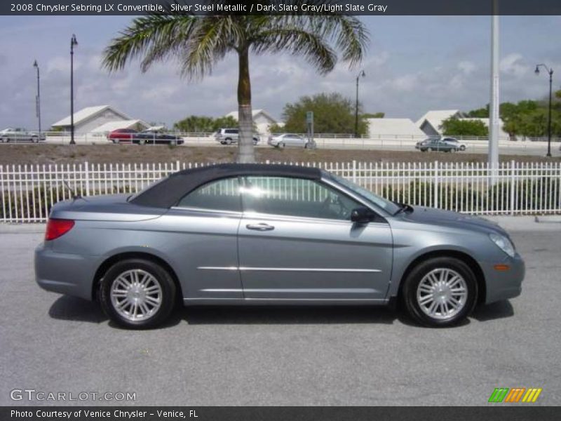 Silver Steel Metallic / Dark Slate Gray/Light Slate Gray 2008 Chrysler Sebring LX Convertible