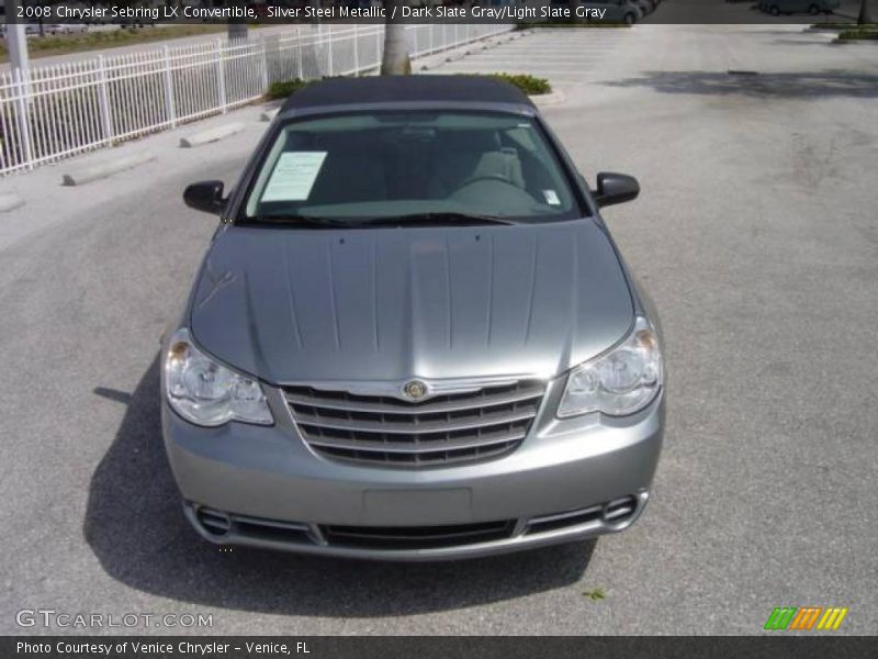 Silver Steel Metallic / Dark Slate Gray/Light Slate Gray 2008 Chrysler Sebring LX Convertible