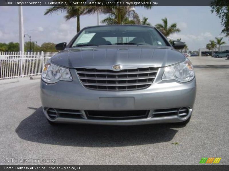 Silver Steel Metallic / Dark Slate Gray/Light Slate Gray 2008 Chrysler Sebring LX Convertible