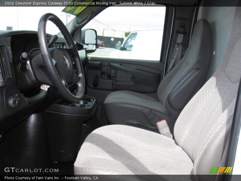 Summit White / Gray 2008 Chevrolet Express Cutaway 3500 Commercial Moving Van