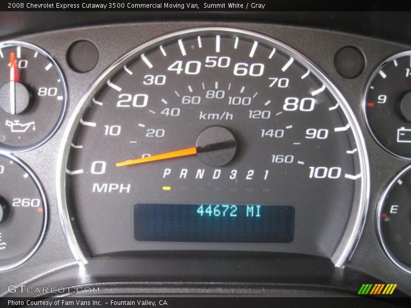 Summit White / Gray 2008 Chevrolet Express Cutaway 3500 Commercial Moving Van